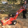 Kundbild Stubbfr�s 420 cc 15 hk Werkraft - Kraftfull fr�smaskin stubbar: B�ttre k�pa �n hyra, har nu klarat...