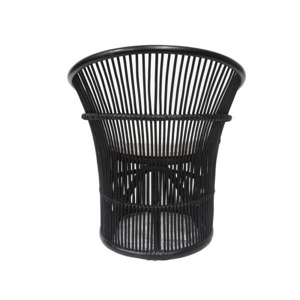 Narva fåtölj i rotting - Svart Narva fåtölj i rotting - Svart