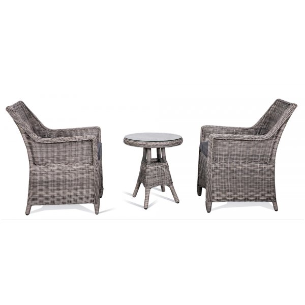 Clint utemöbelgrupp - Bord & 2 st fåtöljer Clint utemöbelgrupp - Bord & 2 st fåtöljer
