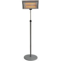 Terrassevarmer med løfte/sænkefunktion - 2000W - Grå Terrassevarmer med løfte/sænkefunktion - 2000W - Grå