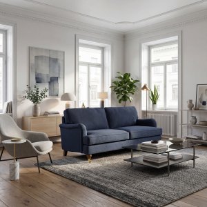 Sofa, 2-Sitzer, dunkelblau - Howard Sofa, 2-Sitzer, dunkelblau - Howard