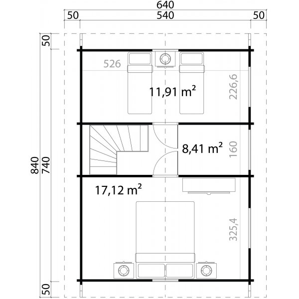 Fritidshus Mattis A - 42,5 m�
