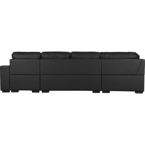 Solna U-sofa i sort PU A3D Solna U-sofa i sort PU A3D