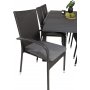 Holma Matgrupp (160x100) - Svart - 8 Stolar