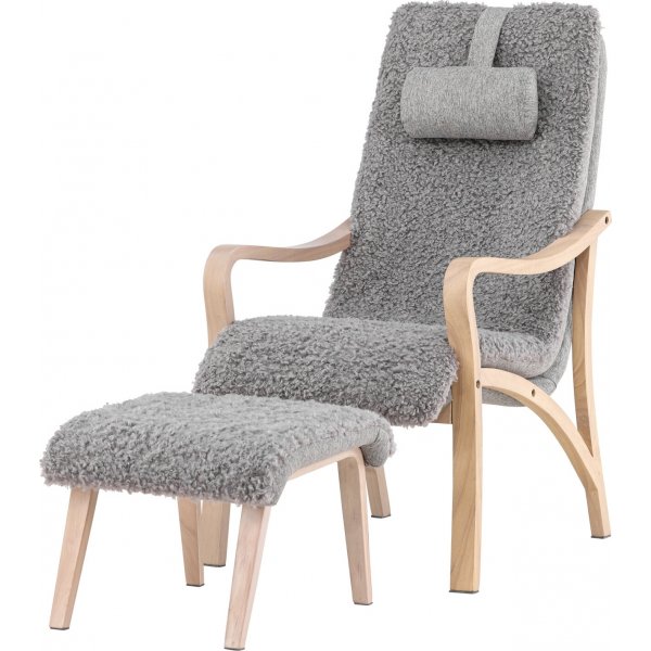 F�r� loungestol - Ljusgr�/Whitewash