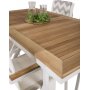 Dotorp Matgrupp (160x90) - Vit/Natur - 4 Stolar