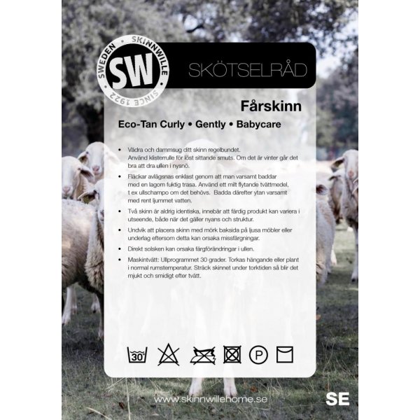 Curly stolsdyna f�rskinn Sahara