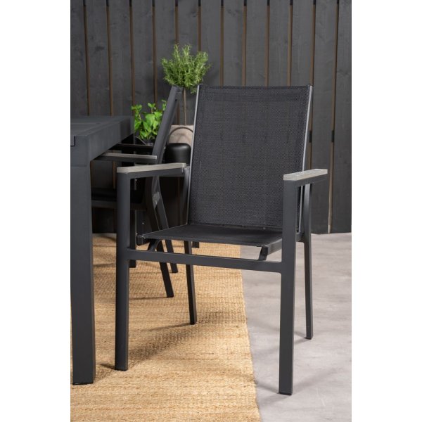 Holma Matgrupp (160x100) - Svart - 4 Stolar Holma Matgrupp (160x100) - Svart - 4 Stolar