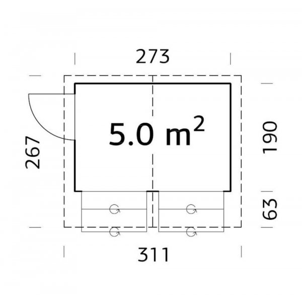 Kiosk Stella 5,0 m² Kiosk Stella 5,0 m²