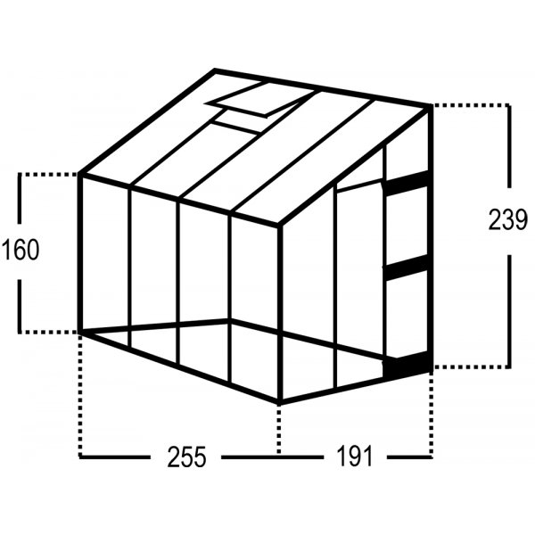 Väggväxthus Royal - 4,8 m² Väggväxthus Royal - 4,8 m²