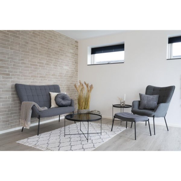 Venezia Soffbord 70 x 70 cm - St�l/glas