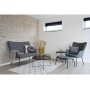 Venezia Soffbord 70 x 70 cm - St�l/glas