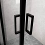 Duschh�rna 80x190cm | Skjutd�rr | Modern design | Svart