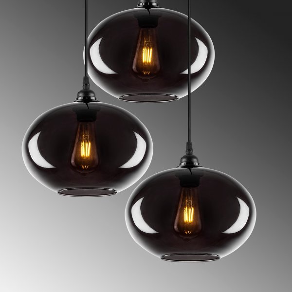 Smoke taklampa 51 - Svart