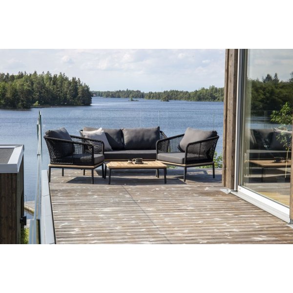 Alborga soffgrupp – Svart/akacia Alborga soffgrupp – Svart/akacia