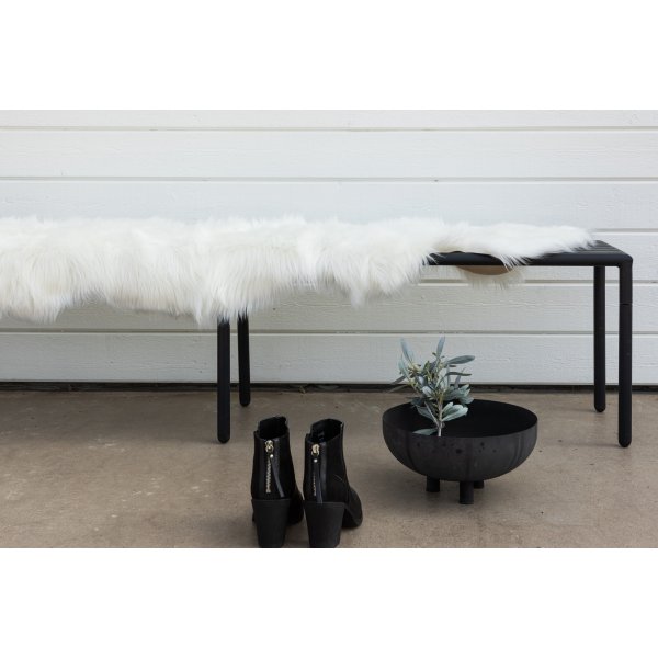Katy f�ll 180 x 55 cm - Vit fuskp�ls