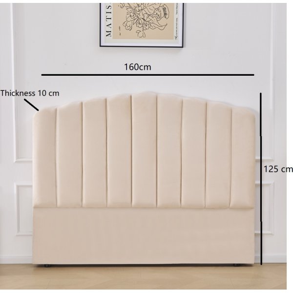 Sänggavel välvd beige 160 x 125 cm - Laholm Sänggavel välvd beige 160 x 125 cm - Laholm