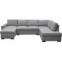 Soffa 309 cm ljusgr� - Solna