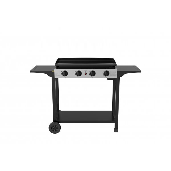 Gasolh�ll med stekbord - 4 br�nnare - svart