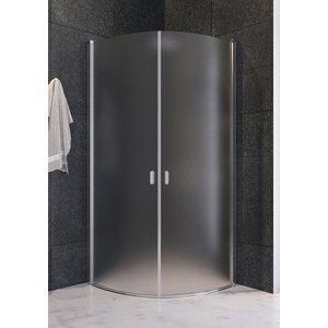 Duschh&ouml;rna Etna i frostat h&auml;rdat glas - 800x800x1900 mm