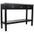 Konsolbord Hugo med 3 l�dor 110 cm - svart och cement