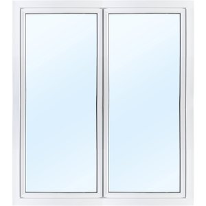 Parfönsterdörr 2-glas - Utåtgående - PVC