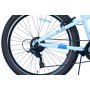 Mountainbike 26 tum st�lram 7 v�xlar ljusbl�