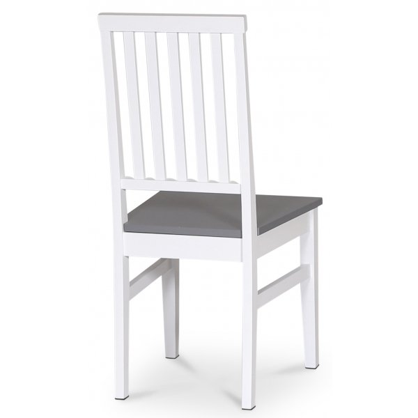 Tr�stol i MDF Vit med Gr� sits - F�r�