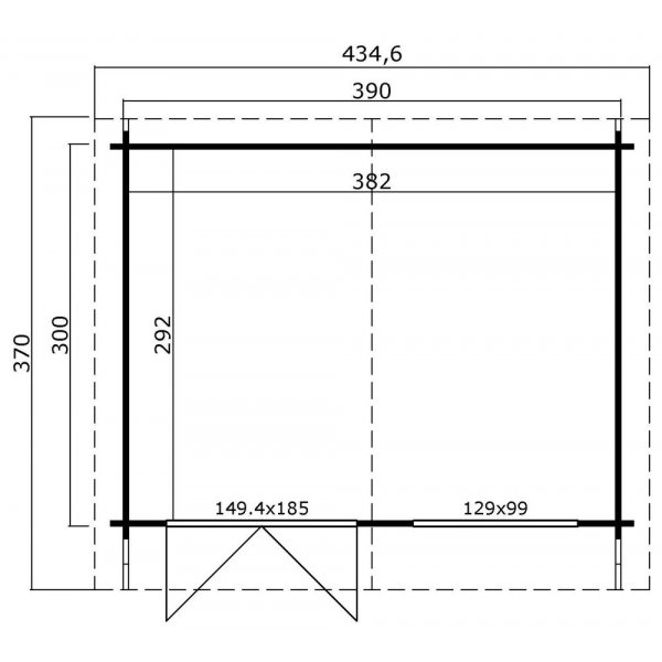 Friggebod Rudolf B - 11,7 m�