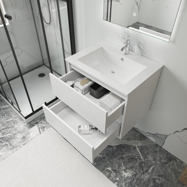 Badeværelsesmøbel Florence 60 cm - Hvid Badeværelsesmøbel Florence 60 cm - Hvid