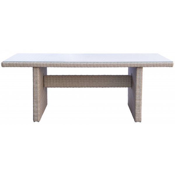 Utebord Hampton 200x100 cm - natur konstrotting