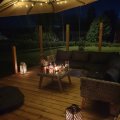 Kundebillede Gransholm udendørs møbelsæt hjørnesofa med bord - Natur polyrattan
