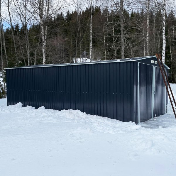 Blechgarage 23 m� - Doppelt�r | Komplettbausatz | Premium