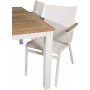Dotorp Matgrupp (160x90) - Vit/Natur - 4 Stolar