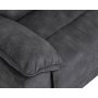 Reclinersoffa 2-sits extra bred i gr�tt - 197 cm