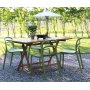 Spisegruppe Salt teak: Klapbord i teak inklusiv 4 Nordan stabelbare stole