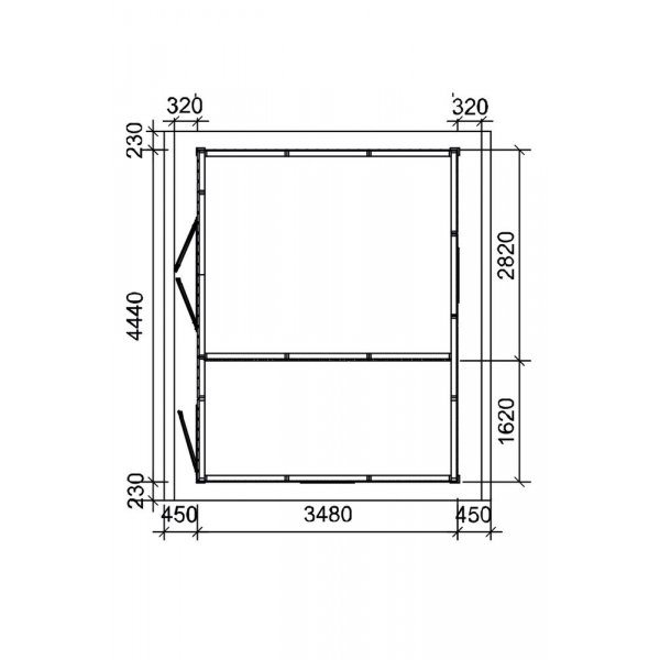 Attefallshus Helmer E - 15,4 m² Attefallshus Helmer E - 15,4 m²