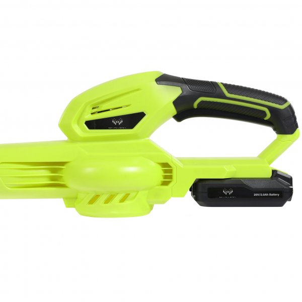 Batteridrevet gr�strimmer og l�vbl�ser 20V med batteri og oplader