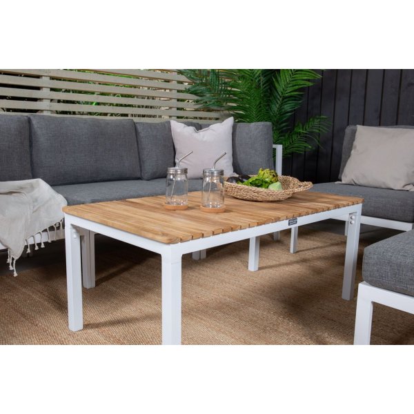 Bennbo Soffbord  Vit/Teak