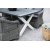 Oxford udendørs spisegruppe; grå/hvid bord 220 cm inkl. 6 Mercury lænestole grå syntetisk rattan