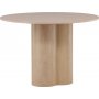 Matbord runt 110 cm Whitewash - Olivia
