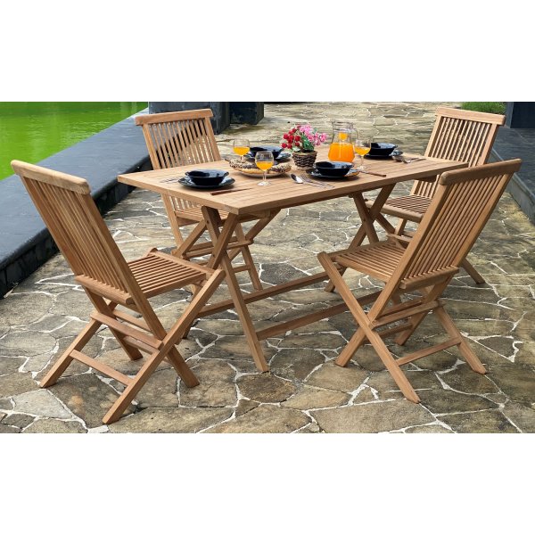 Saltö klapbord i teaktræ - 140x80 cm Saltö klapbord i teaktræ - 140x80 cm