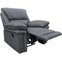 Reclinerf�t�lj gr� (Mikrofiber) - Riverdale