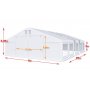 Juhlateltta PVC - 8 x 20 m
