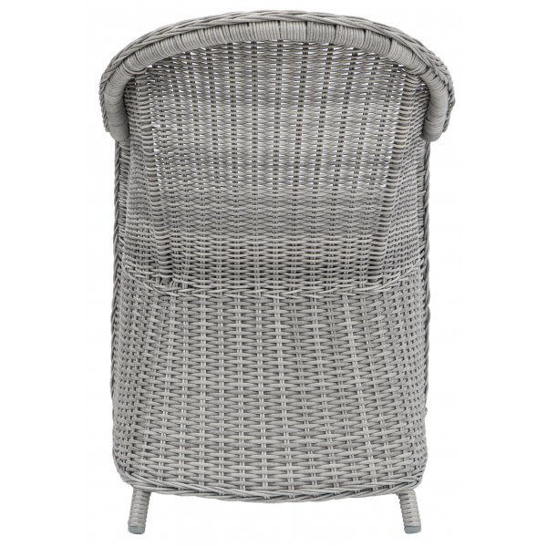 Utefåtölj - Mercury | grå med dyna | Konstrotting + Textilimpregnering för utemöbler Utefåtölj - Mercury | grå med dyna | Konstrotting + Textilimpregnering för utemöbler