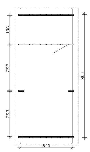 Trä carport / trädgård - STOCKHOLM, 800x340 27,2m2 70mm tjock balik Trä carport / trädgård - STOCKHOLM, 800x340 27,2m2 70mm tjock balik