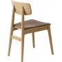 Matstol Oljad Ek med Brun sits PU - Kleppen Matstol Oljad Ek med Brun sits PU - Kleppen