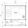 Attefallshus Mns 2B - 21,8 m