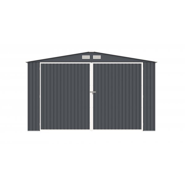 Blechgarage Grau 18,2 m² Blechgarage Grau 18,2 m²