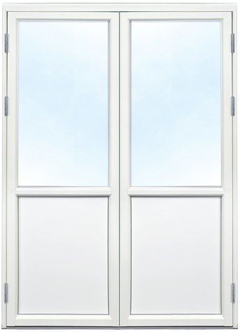 Parfnsterdrr - 3-glas - Aluminium - U-vrde: 1,1